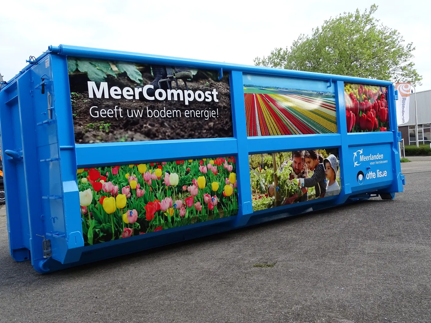 Meerlanden — Otte Lisse — MeerCompost containerreclame